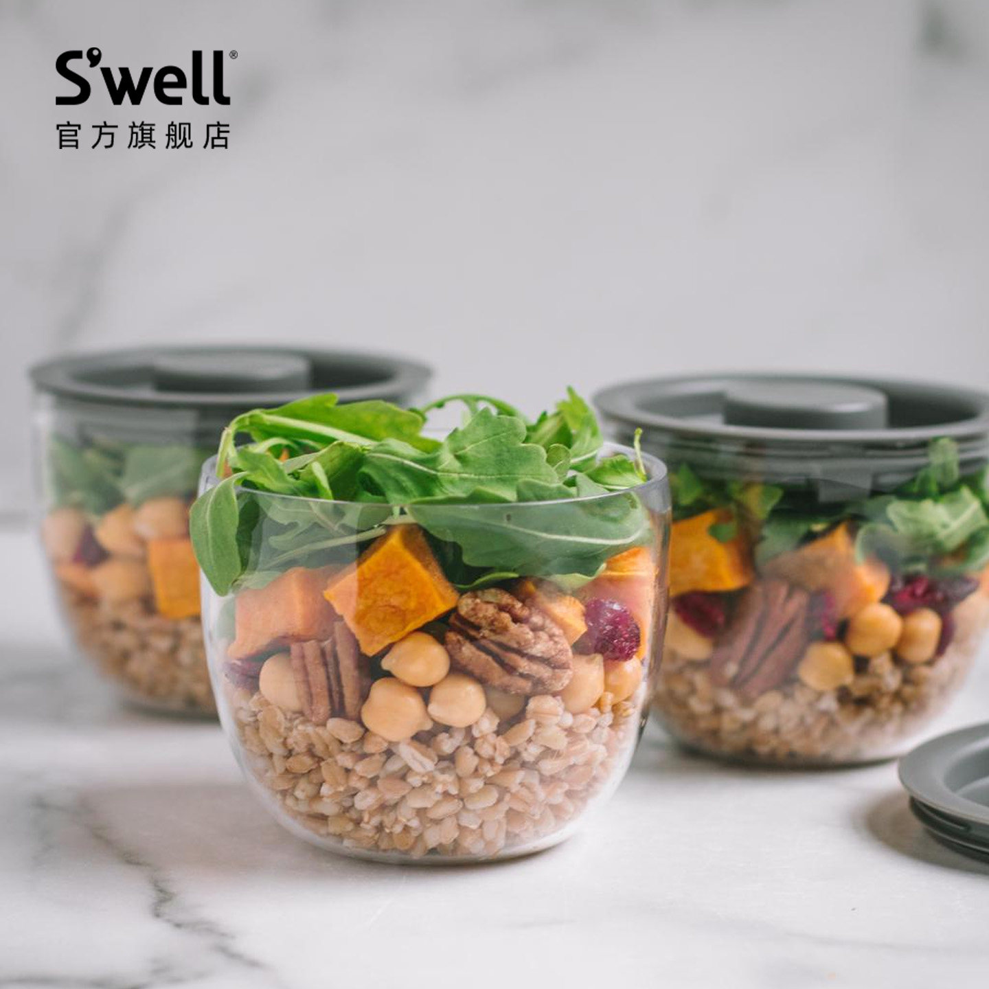 Swell食品罐内胆微波炉加热便当盒户外沙拉酸奶超模碗