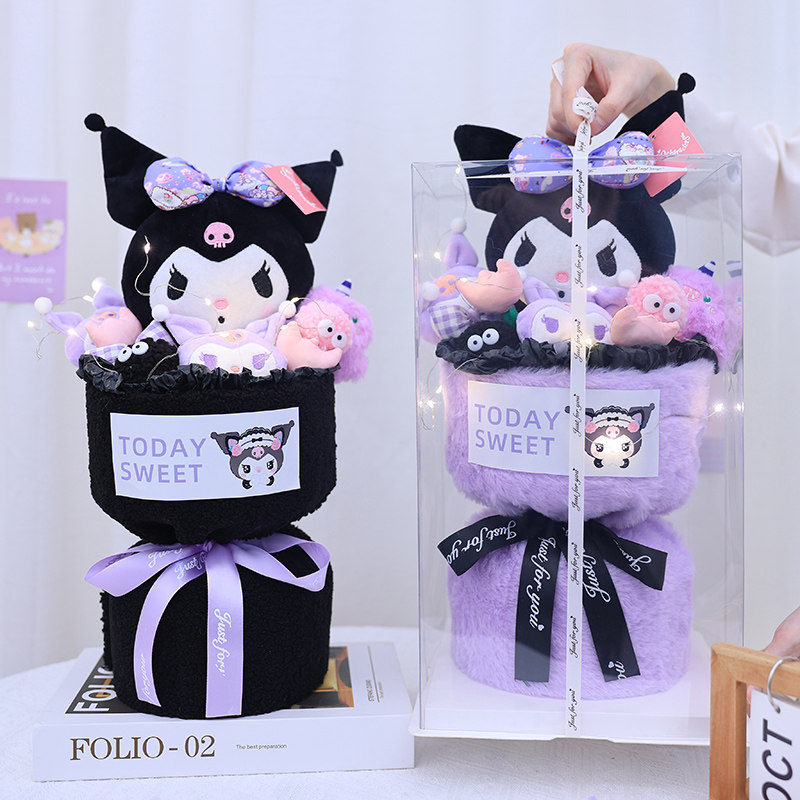 创意玩偶花束可爱库洛兔娃娃公仔成品生日送小朋友女孩子闺蜜惊喜