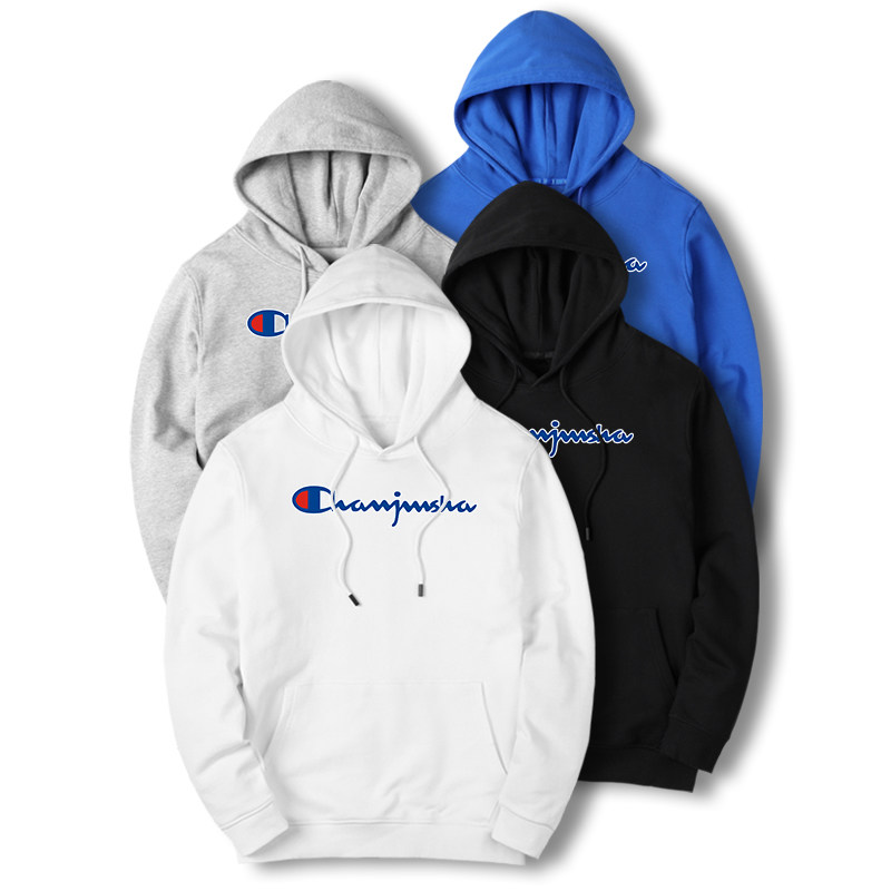 冠军说男士春秋装圆领黑白色卫衣 冠军说卫衣