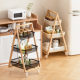 Solid wood second-hand trolley household removable snack rack