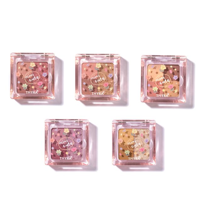 Tanya 3-color eyeshadow with fine shimmering pearls