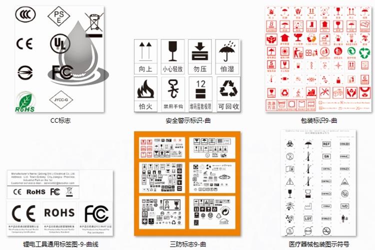 纸箱外包装矢量CDR安全标识运输警示标志AI图标库设计素材 EA516 - 图0