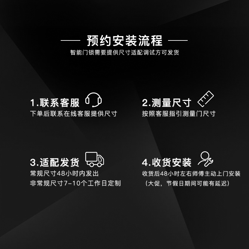 德施曼Q3P小米指纹锁米家智能锁密码锁霸王锁旗舰店智能门锁-图2