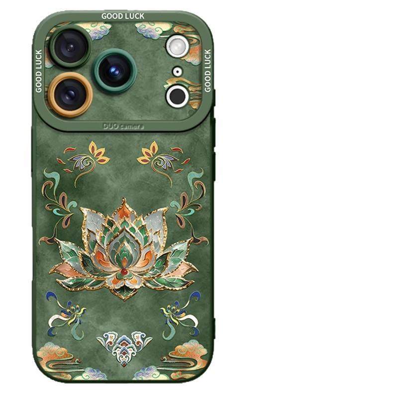 流金莲花适用苹果17手机壳iphone16新款pro可爱15卡通max女14新款适用于苹果17promax手机壳iphone16巨好看的,淘宝优惠券,粉丝福利购,淘宝优惠卷