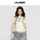 ຜ້າພັນຄໍ Silk scarf icy cool slim fit right shoulder T-shirt
