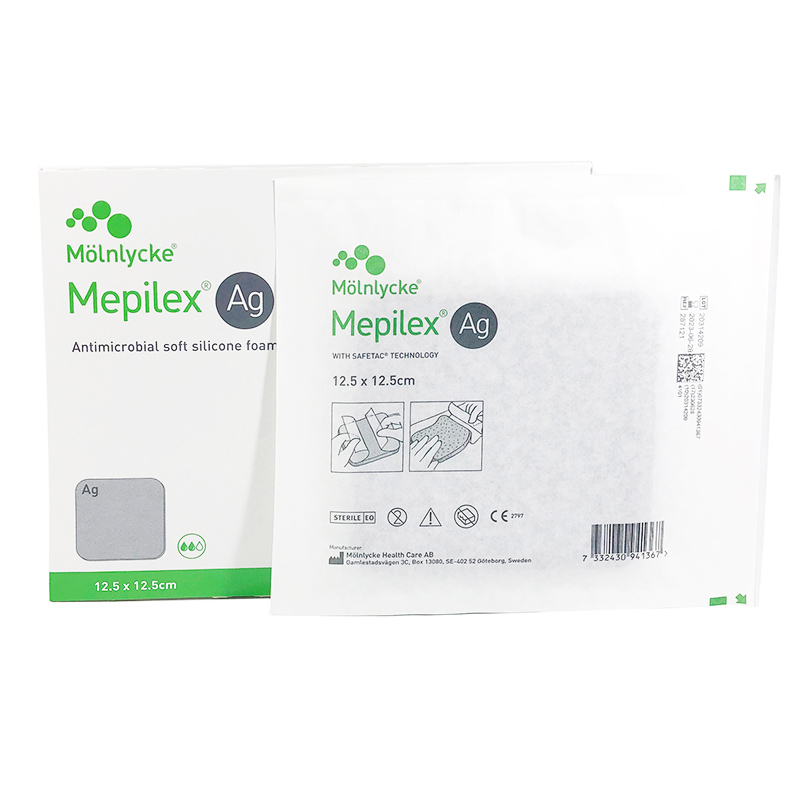 美皮康Mepilex Ag银离子泡沫敷料压力性溃疡褥疮压疮软聚硅酮敷贴 - 图0