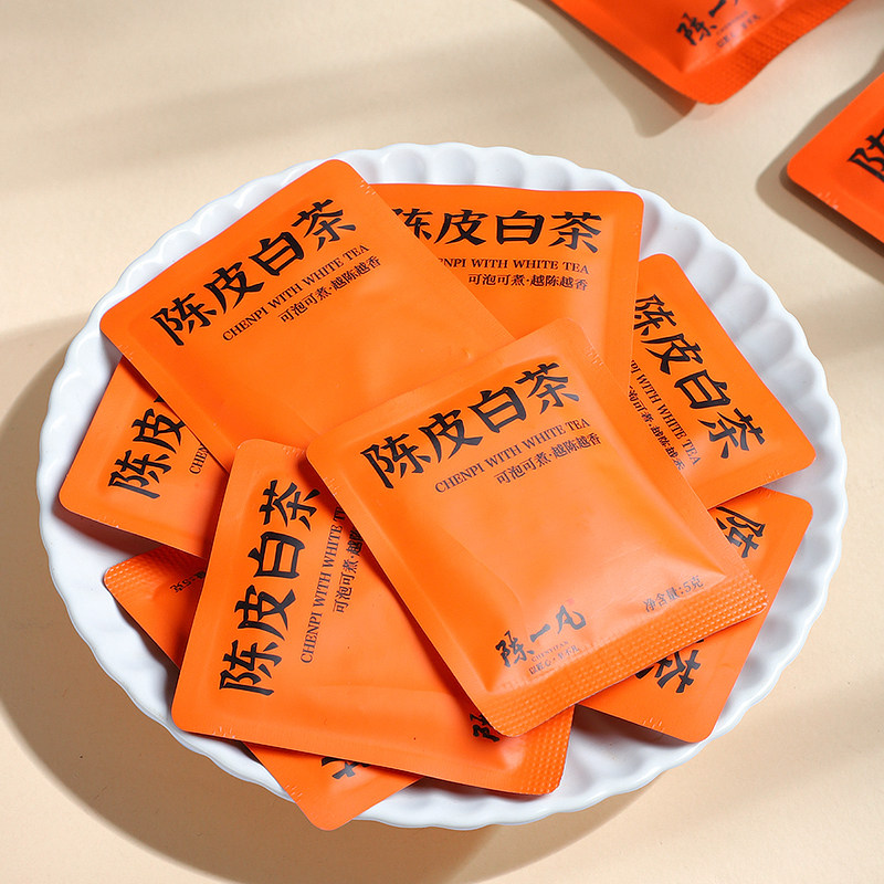 陈一凡茶叶礼盒装陈皮白茶小茶饼福鼎老白茶送人礼盒送长辈领导,淘宝优惠券,粉丝福利购,淘宝优惠卷