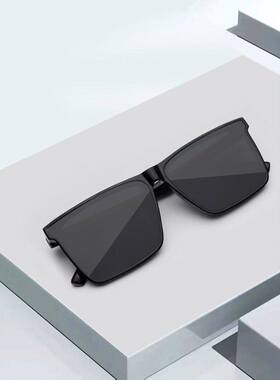 @宇喆2026新款防紫外线蓝光方框墨镜男户外钓鱼开车专用太阳眼a2