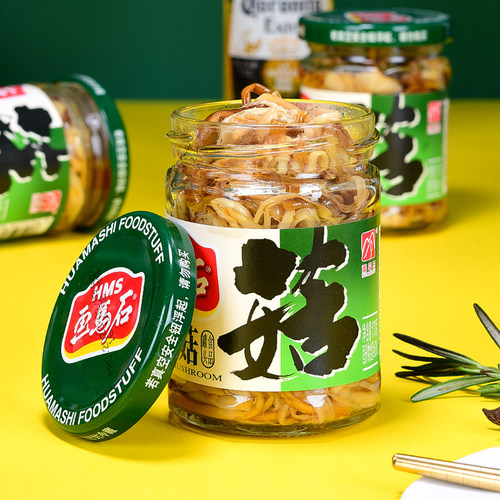 画马石金针菇罐头170g  即食下饭配粥小吃 方便速食佐餐小菜罐装 - 图1