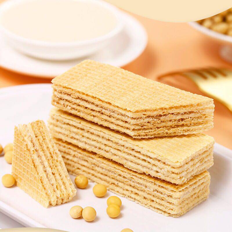 新款四种口味日本零食进口威化饼干 万国鲜美食品威化饼干