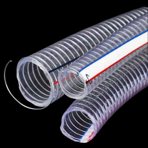 钢丝管软管透明钢丝管骨架真空管50水管pvc加厚钢丝软管抽水管 - 图0