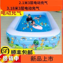 Kid Summer Home Outdoor Adults Outdoor Swimming Pool Family Children Large Folding Automatic Inflatable Swimming Pool