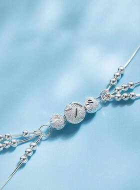 钧亥琉商贸有限公司三生三世手镯三线多层镂空珠镀银手链ins简a4