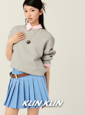 KLINKLIN爱心黑檀木十字花长款项链女毛衣链配衣服锁骨链中古风