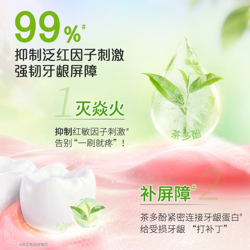 好来牙膏黑人白桃味茶倍健初萃茶清新口气成人用含氟亮白正品官方 - 图2