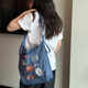 London city embroidery large capacity shopping bag, UK