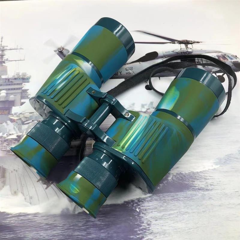 95式7X50舰船海军迷彩双筒望远镜微光夜视测距高清高倍防水3304厂