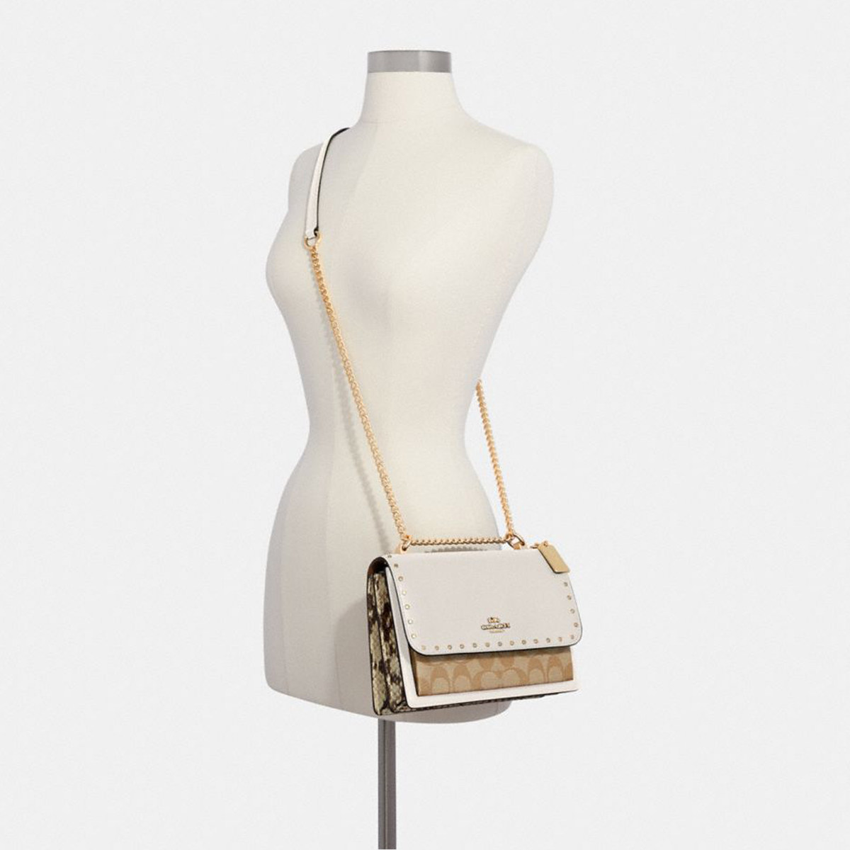 coach /蔻驰官方女士铆钉斜挎包 COACH海外女士包袋