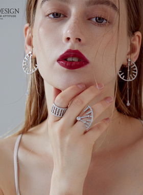 DEA DESIGN TIME系列  时间半圈表盘戒指  原创轻奢