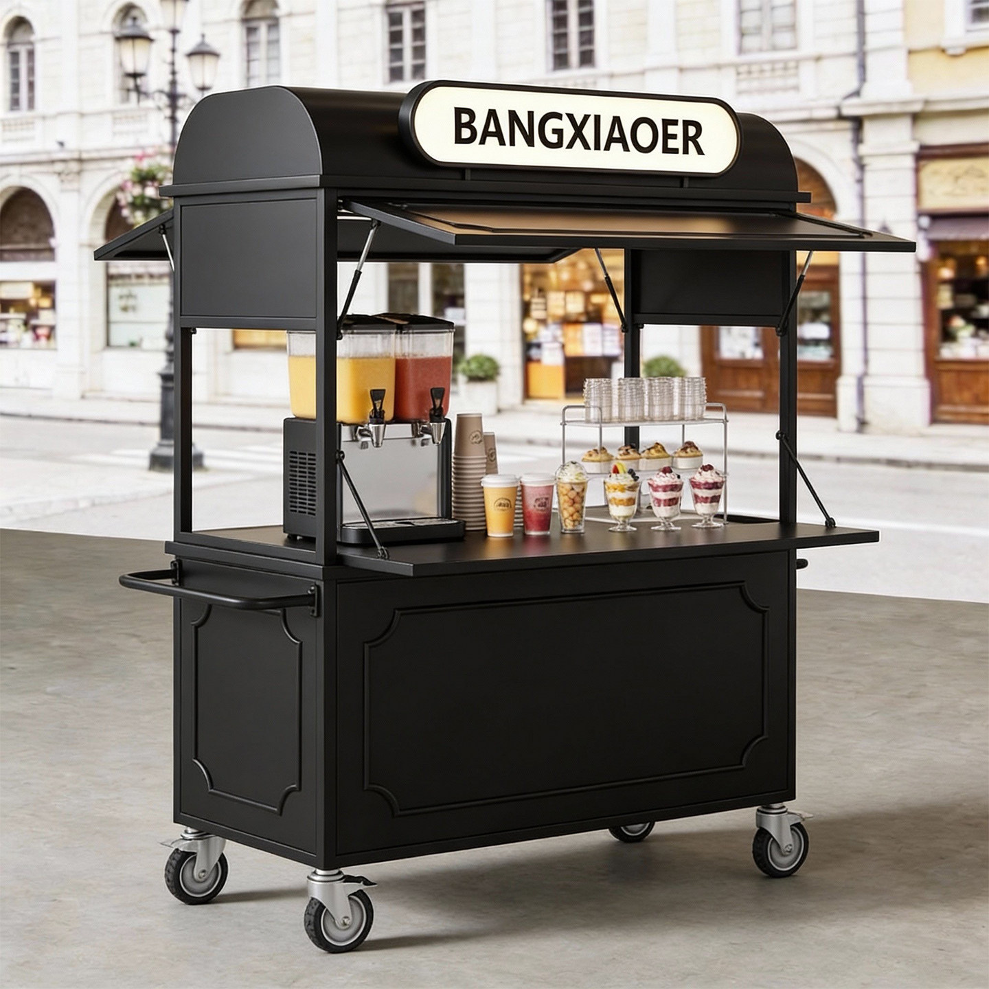 可移动创业摆摊小推车餐车商用户外摆摊餐车多功能夜市手推小吃车,淘宝优惠券,粉丝福利购,淘宝优惠卷