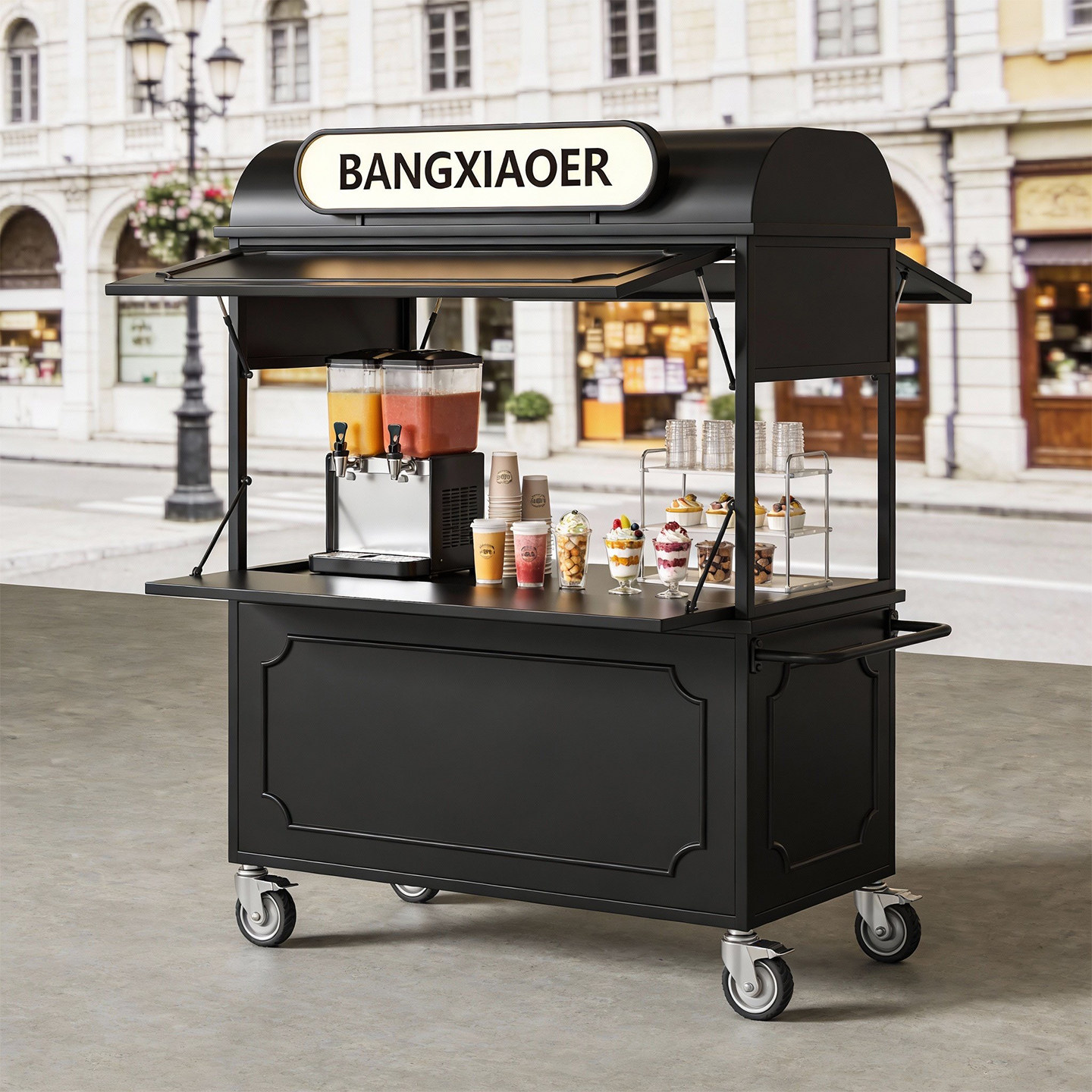 可移动创业摆摊小推车餐车商用户外摆摊餐车多功能夜市手推小吃车,淘宝优惠券,粉丝福利购,淘宝优惠卷