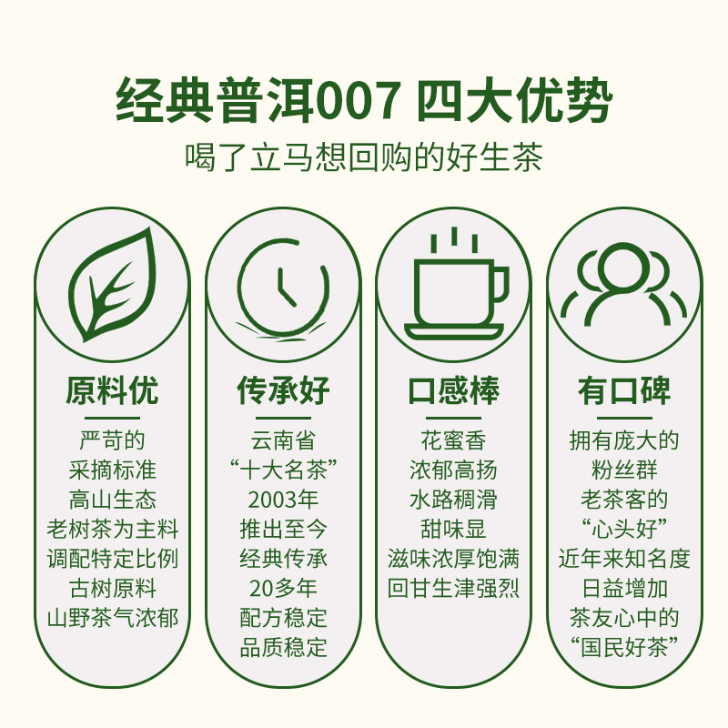 澜沧古茶2023年007小萌饼云南普洱口粮生茶迷你小饼16片装112g - 图3