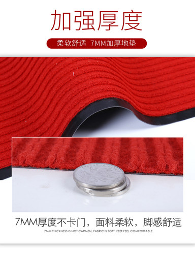 酒店门口地垫进门门垫蹭脚垫过道吸水垫商用地毯室外防滑垫大面积 - 图0