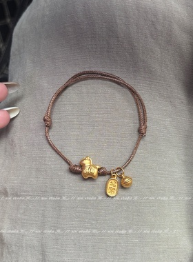 马上有钱铃铛小马手链招财手绳