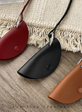 秋冬毛绒挂脖磁吸皮质墨镜夹项链