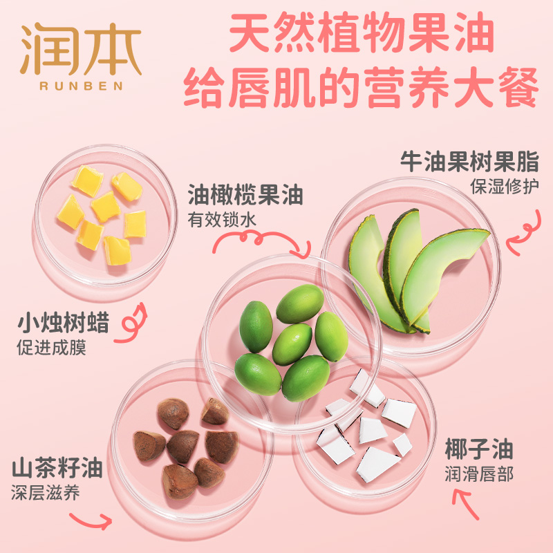 润本小女孩润唇膏可爱猫爪婴儿童滋润补水秋冬护唇保湿干裂不变色