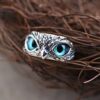 Click rate source factory store owl ring men's light luxury retro style ring fashion domineering open finger a4