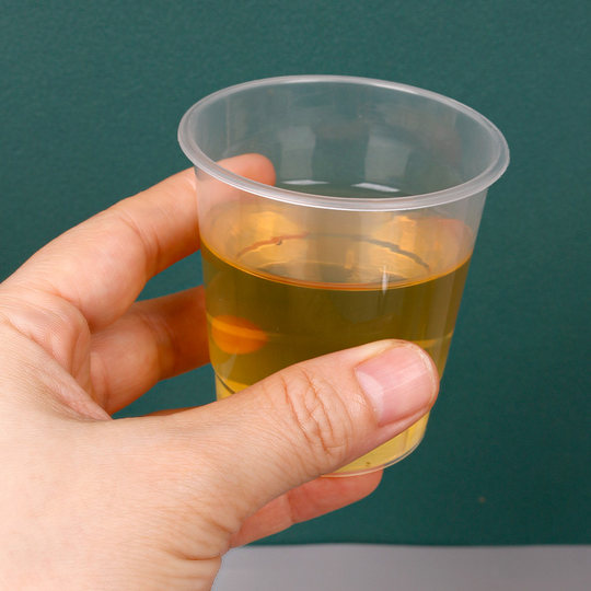 塑料一次性杯加厚硬质透明杯子家用茶杯水杯啤酒杯食品级PP航空杯