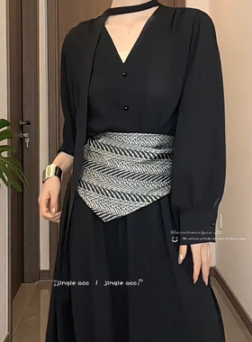 三角巾腰巾给基础穿搭画龙点睛！