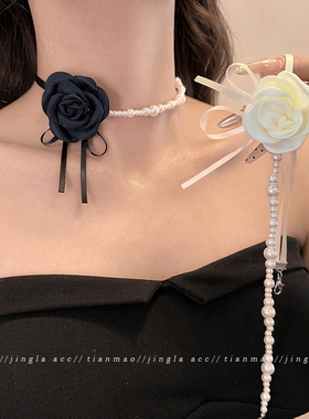 流行花朵项链~戴上超有氛围感！