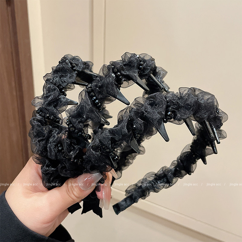 赫本路易斯繁星发箍女2025新款高级感洋气时尚发卡高颅顶头箍头饰 - 图3