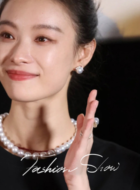 高端气质明星同款珍珠项链