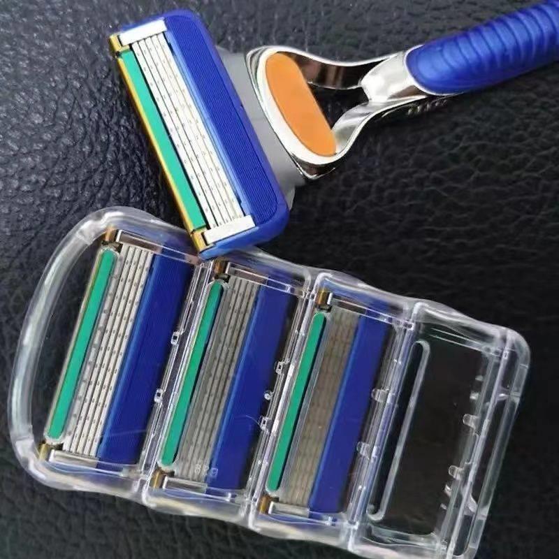 德国精工五层刀片新剃须刀5层刮胡刀手动通用锋5刀架刮胡子光头刀 - 图3