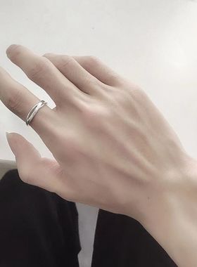 动漫缘之空穹妹同款戒指电镀银春日野穹同款穹妹学生饰品可调节款