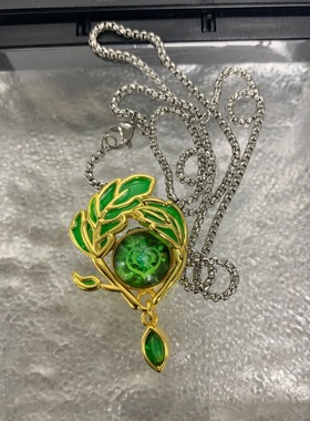 【纳西妲】草神瞳项链吊坠动漫游戏周边原创设计挂件绿色周边同款