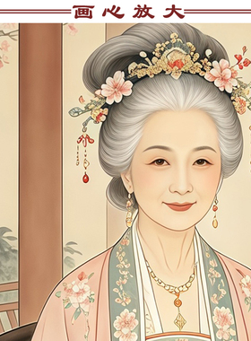 东北五大仙家九尾狐挂画出马家用装饰画胡三太爷太奶画像卷轴画