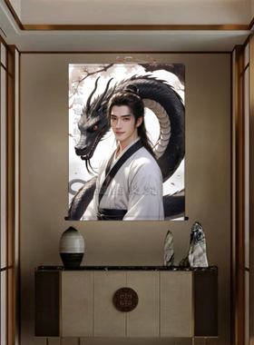 蟒蛇神像挂画出马堂口供奉装饰画