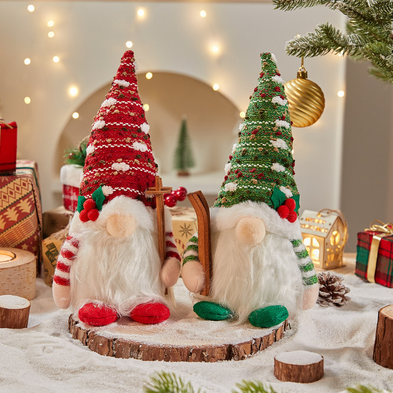 圣诞节装饰品发光无脸老人毛绒玩具小夜灯主题氛围桌面小摆件礼品,淘宝优惠券,粉丝福利购,淘宝优惠卷