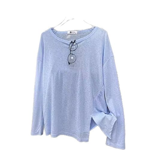 糖果色侧开叉冰丝麻长袖防晒T恤女夏薄外搭宽松慵懒空调罩衫上衣,淘宝优惠券,粉丝福利购,淘宝优惠卷