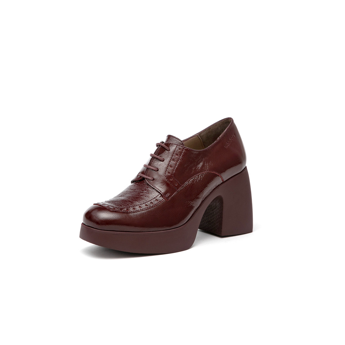 WONDERS西班牙原产进口粗跟水台绑带圆头时装深口女单鞋,淘宝优惠券,粉丝福利购,淘宝优惠卷