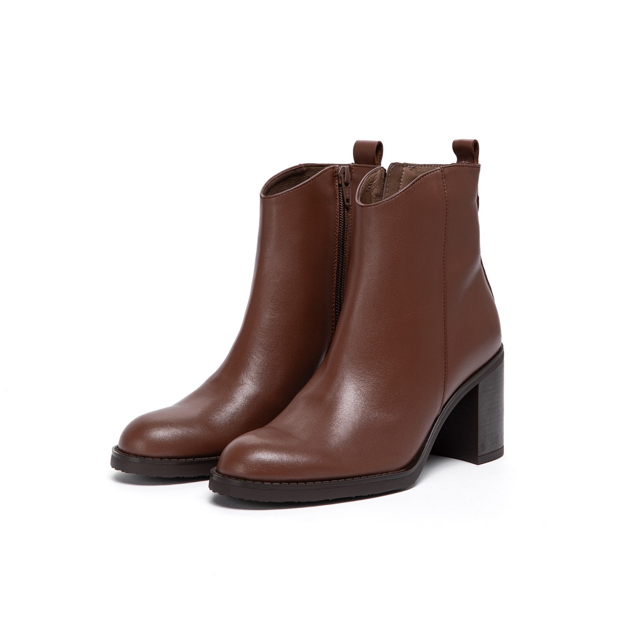 WONDERS西班牙原产进口高跟粗跟短筒商务通勤欧美风格时尚女靴,淘宝优惠券,粉丝福利购,淘宝优惠卷