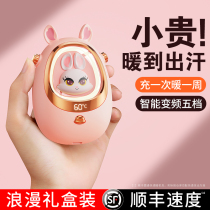 Warm Hands Treasure Official Flagship Store 2023 New McDerrabbit Warm Hands Treasure TWO-IN-ONE GIRL GIFT SELF-HEATING HAND HOLDING HANDS WITH ELECTRIC HOT WATER BAG USB PORTABLE MINI SMALL WARM HAND PAMBY