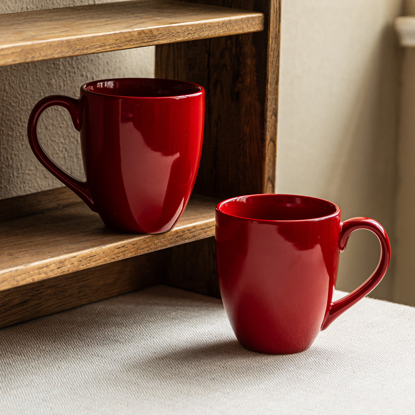 YE HOME 红色陶瓷杯马克杯大容量杯子家居喝水杯咖啡杯牛奶杯茶杯,淘宝优惠券,粉丝福利购,淘宝优惠卷