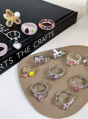 Peach Heart Necklace Pink Diamond Love Clavicular chain 项链