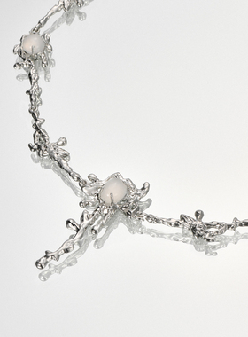 铜镀白金女甜酷百搭项链