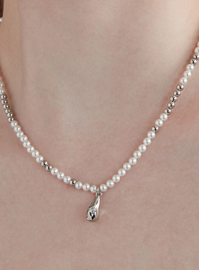 黑刺猬原创设计项链女异形水滴